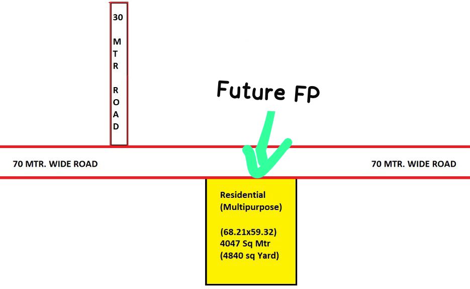 4840 Sq yd plot for sale in Zankhi, Dholera