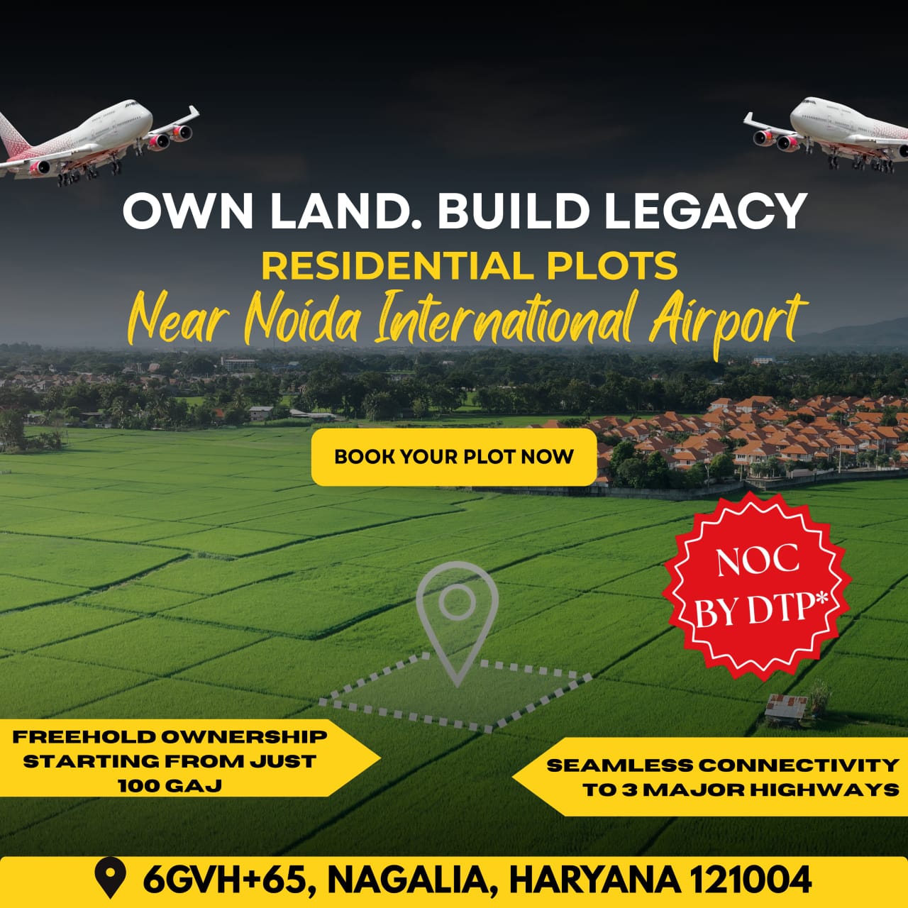 Future Hub Plots  Jewar International Airport Zone