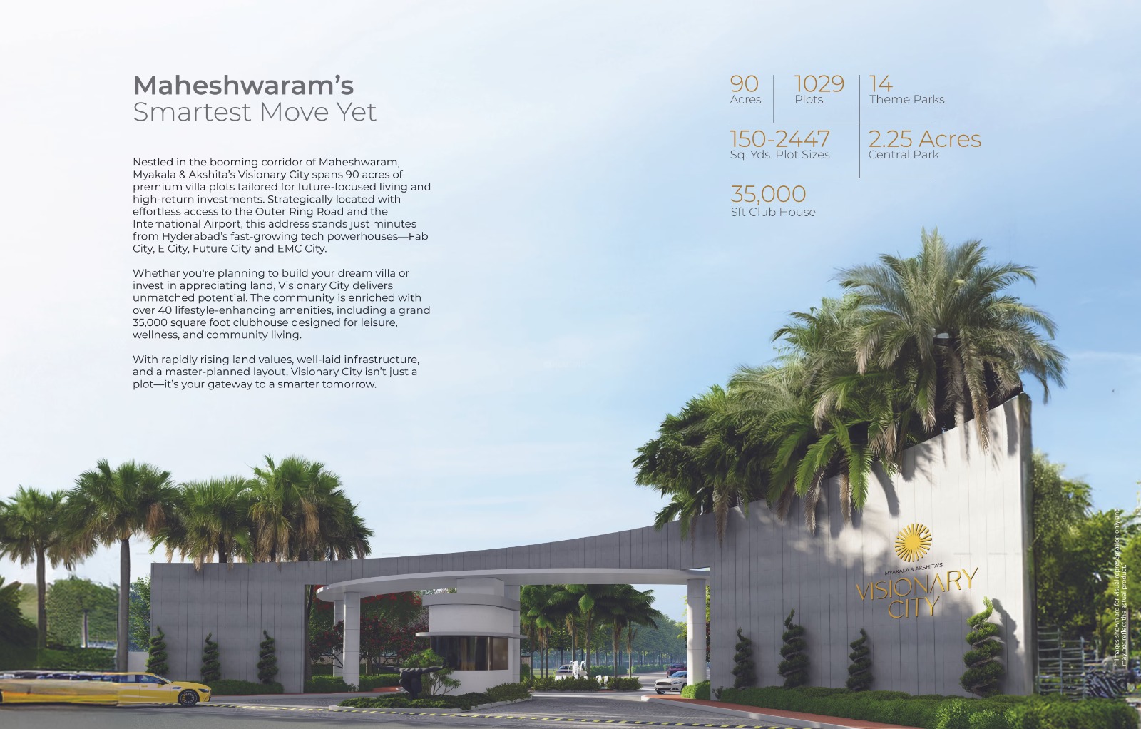 Akshita visionary city @ Maheshwaram, hyderabad 9063059427