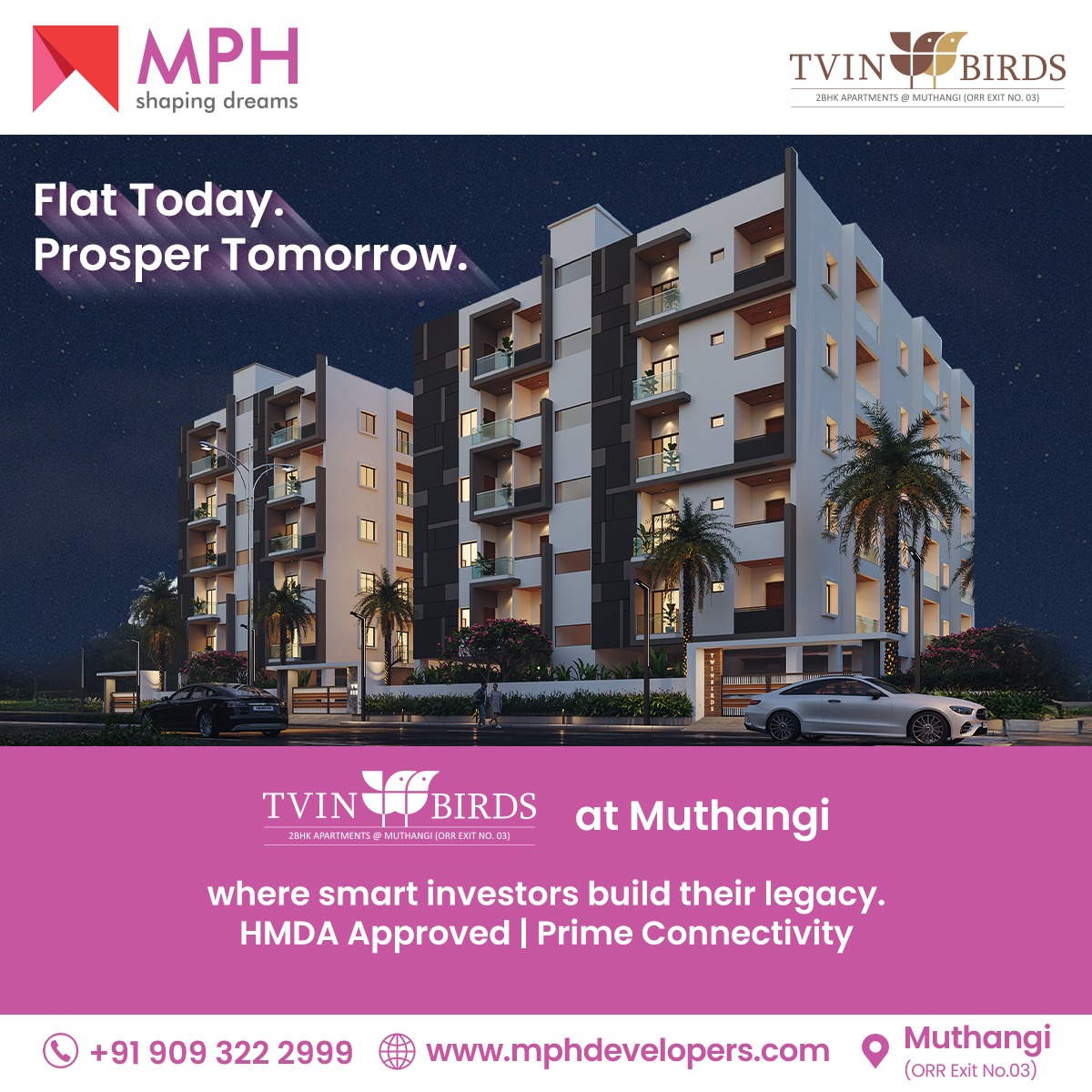 Ready to Move Flats in Isnapur Hyderabad | 3BHK Flats for Sale in Hyderabad | Buy Villa in Isnapur | MPH Developers