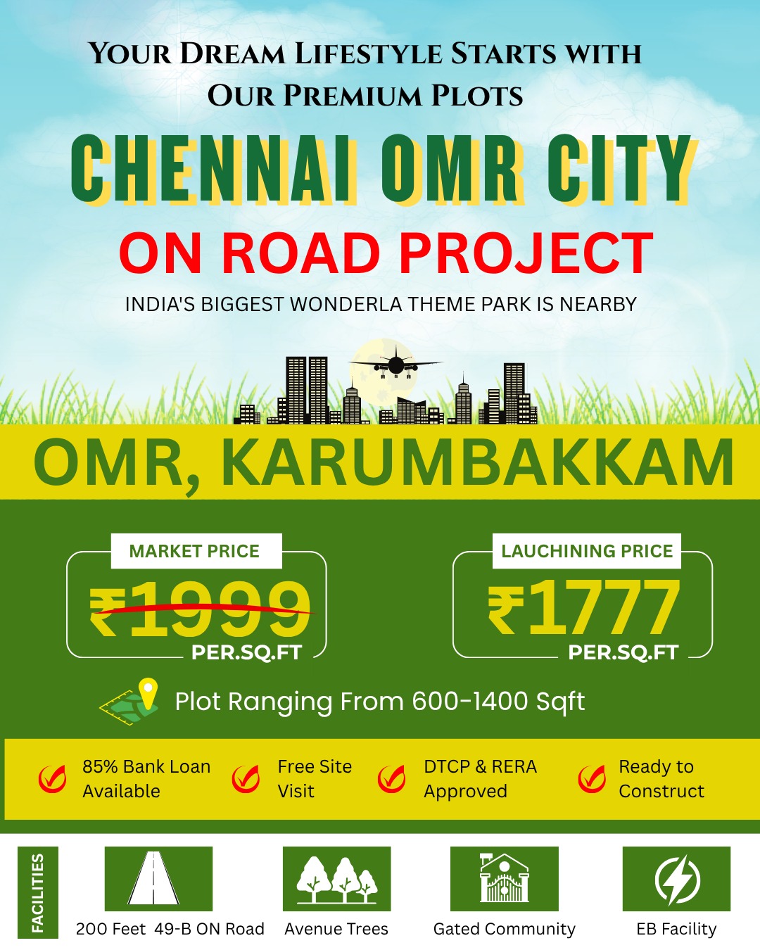 Residential Plot at Chengalpat to Thiruporur Highway