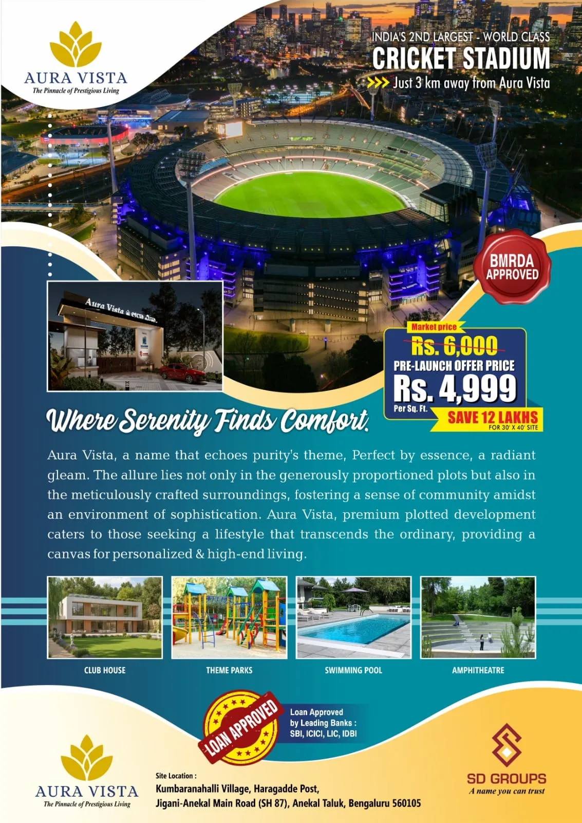 SD Groups – Premium Villa Plots @ Jigani 