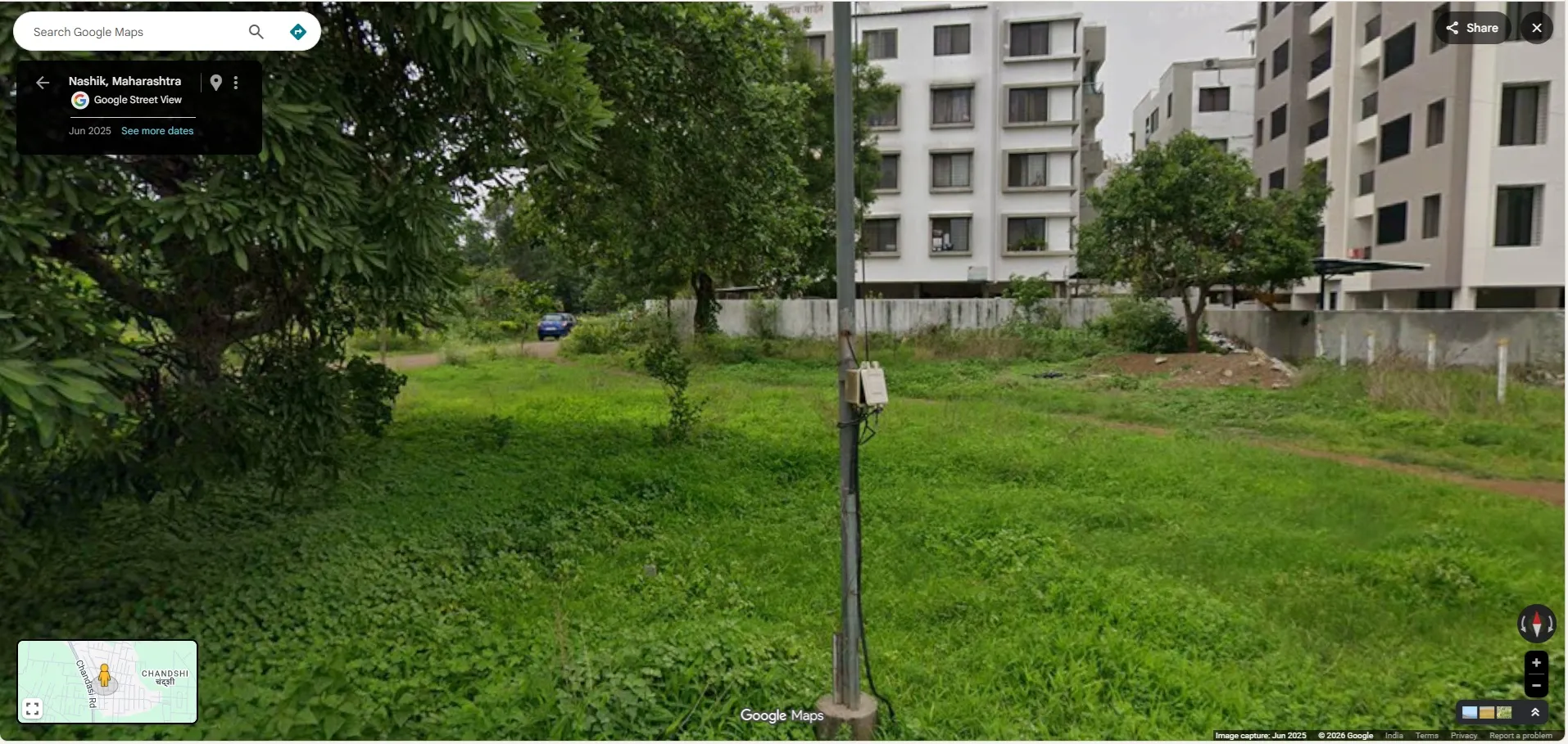 Golden Business Opportunity – Commercial Plot on Rent in Chandsi, Nashik 1000 sq. yard (9000 sq. ft.) open plot 