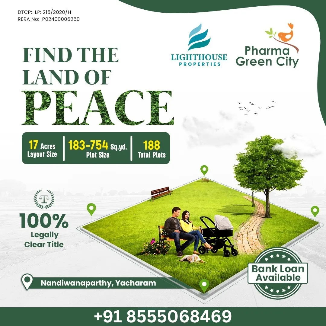  Pharma Green City – DTCP & RERA Approved Open Plots