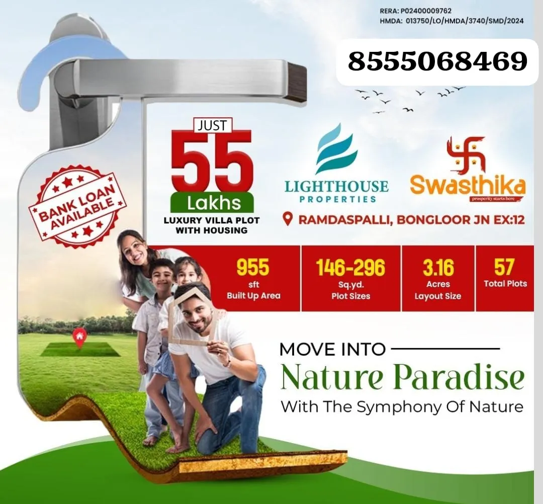 🏡 Swasthika – Premium HMDA Approved Open Plots & Independent Houses