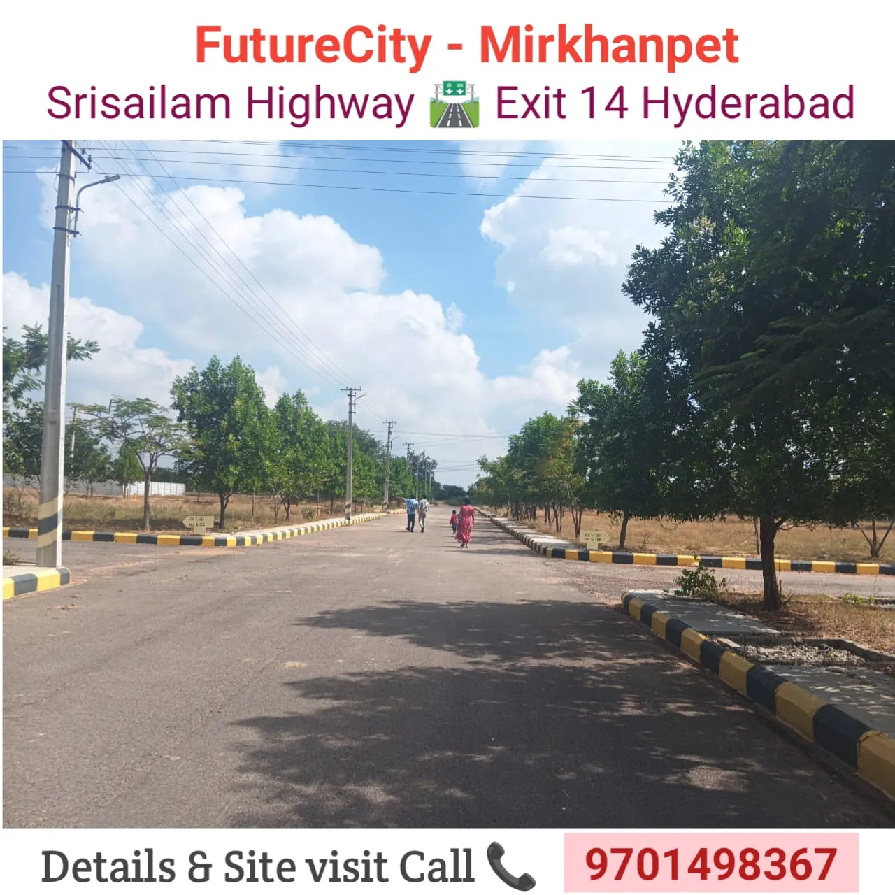 Plots for sale in Srisailam highway exit 14 Tukkuguda - Hyderabad 9701498367