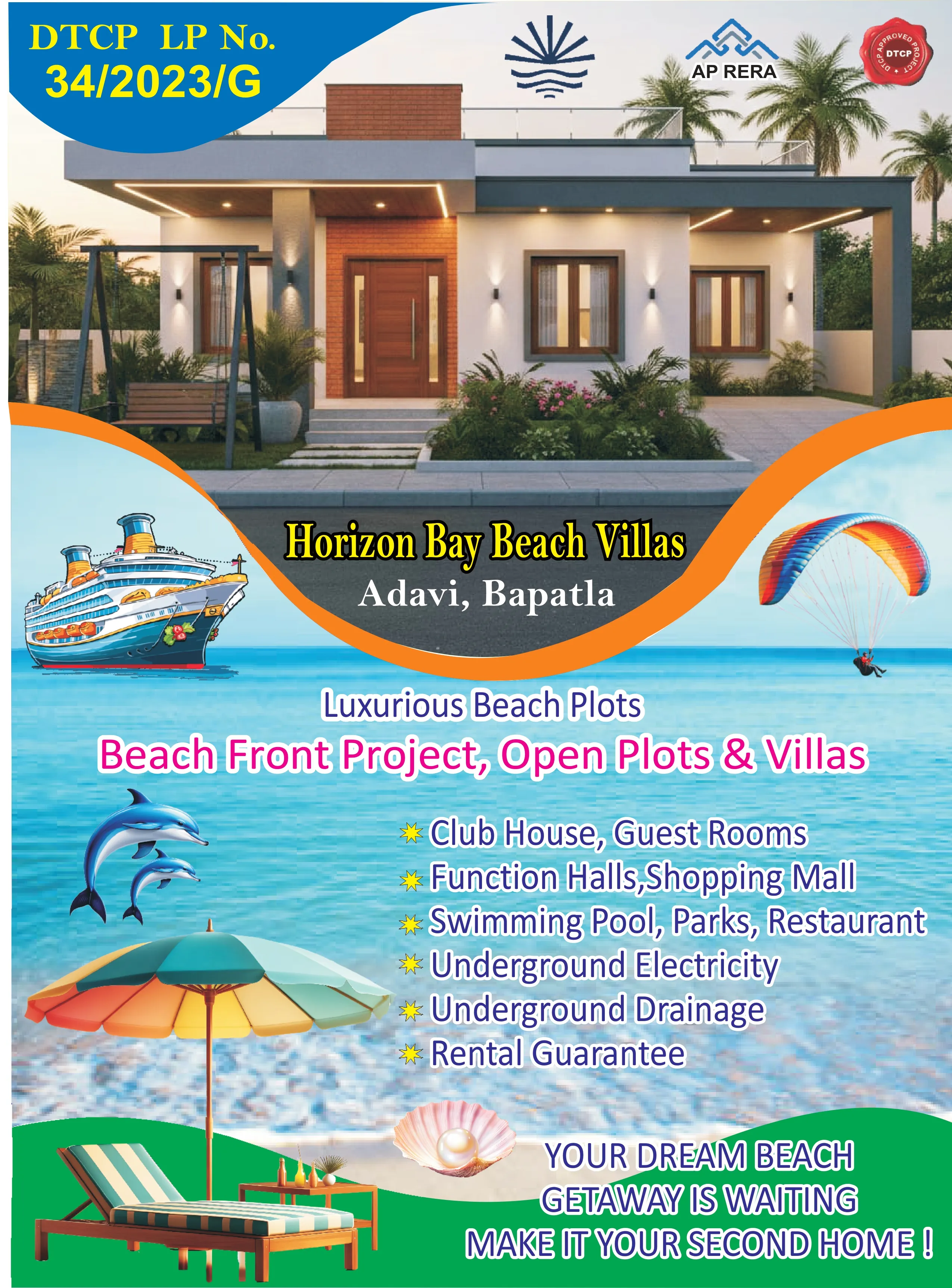Plots for Sale in Bapatla Near Beach – Horizon Bay Beach Villas 9281861995