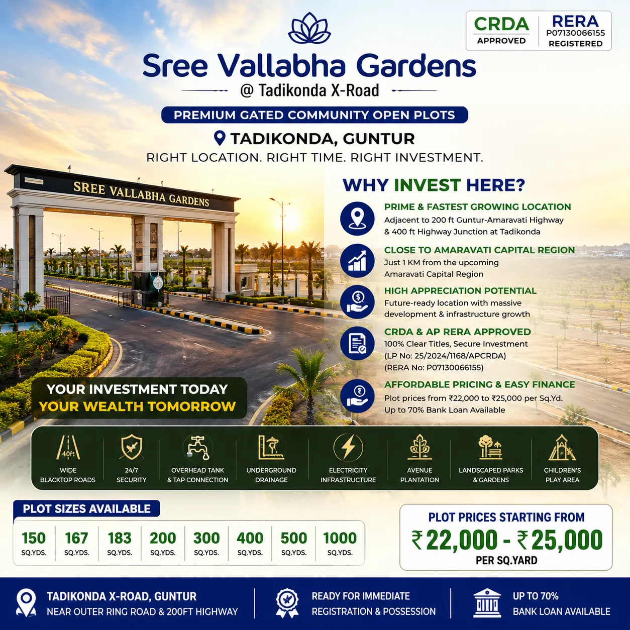 Premium CRDA Approved Plots & Luxury Villas Near Amaravati
