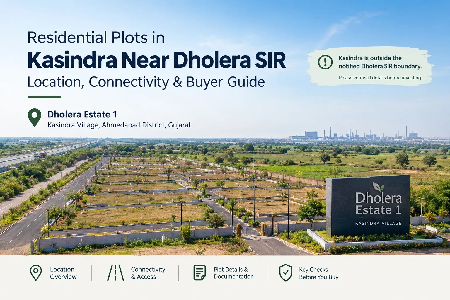 137 Sq yd Plots in Kasindra at DHolera Estates 1