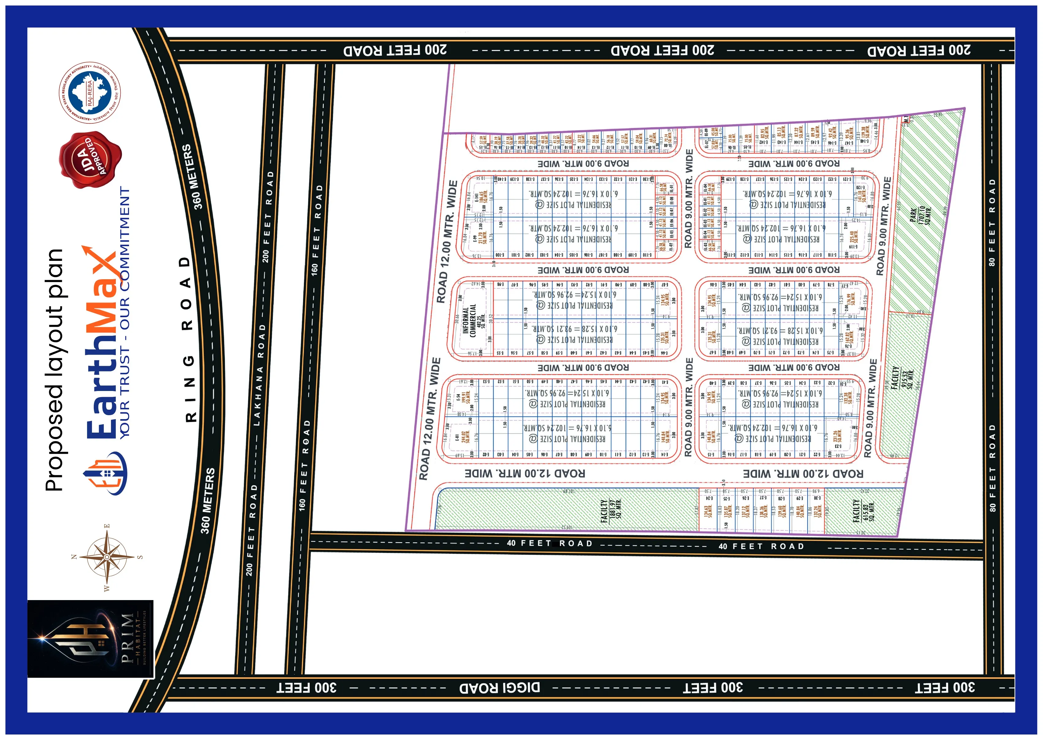 Residential Plots in Jaipur | JDA & RERA Approved on Diggi Road