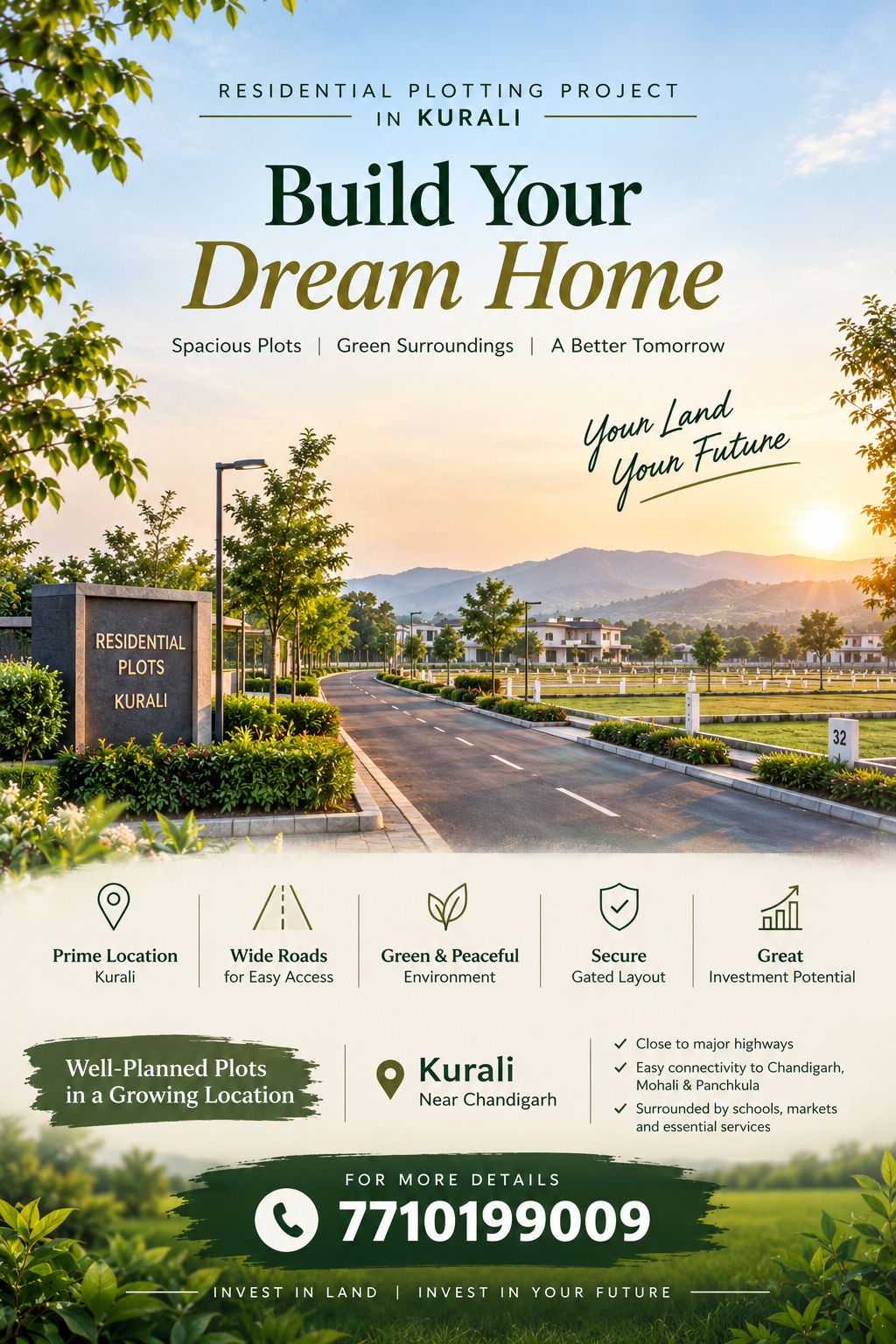Affordable Residential Plots Near Chandigarh–Kurali Highway