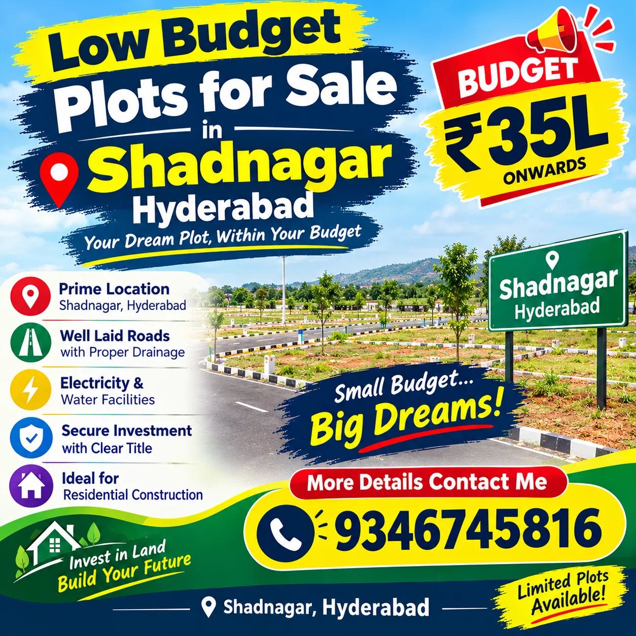 Plots for Sale in Shadnagar, Hyderabad