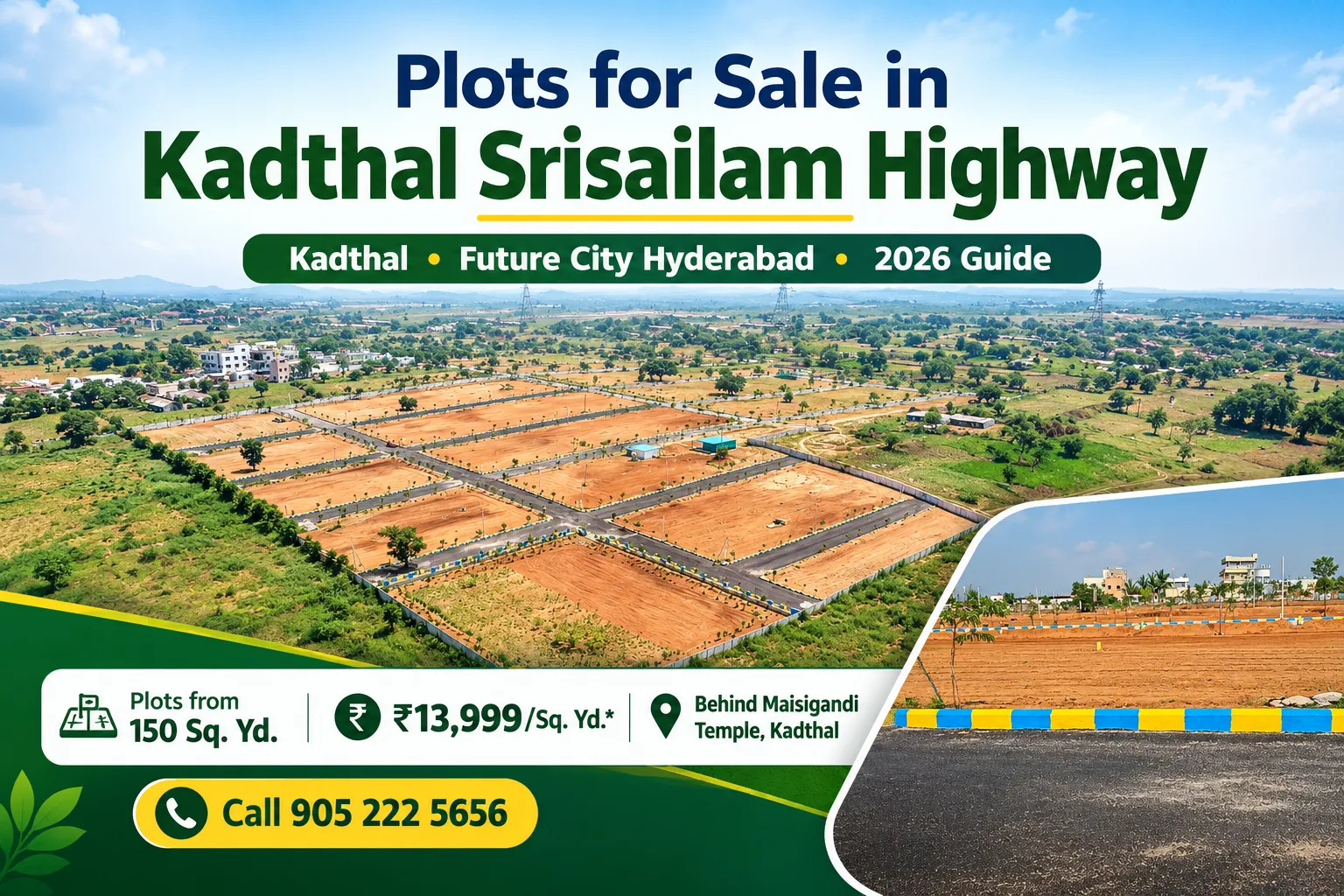 Plots for Sale in Kadthal – Future City Zone | Srisailam Highway
