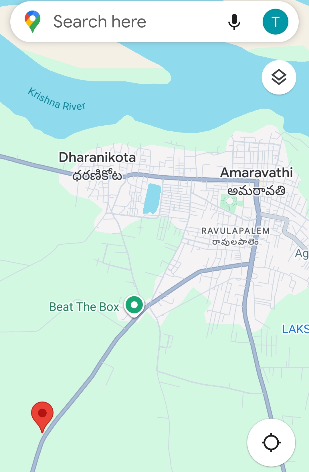 Plot for sale in amaravathi to satennapalli road main road facing  in Guntur