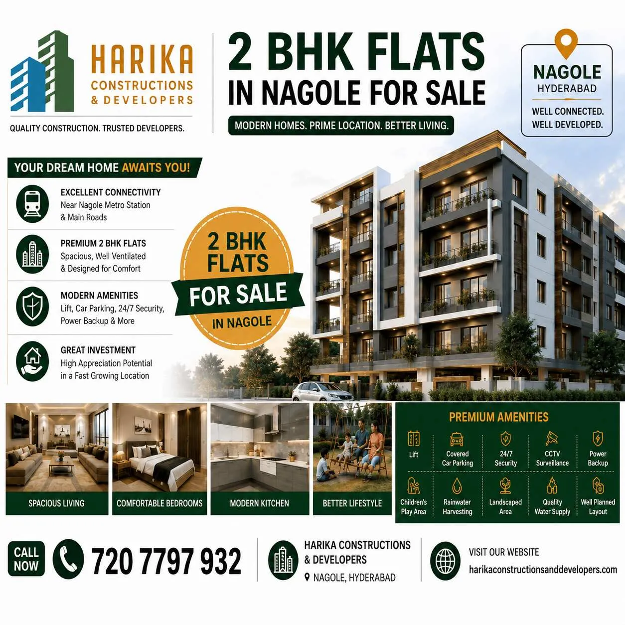 2 BHK Flats for sale in Nagole, Hyderabad