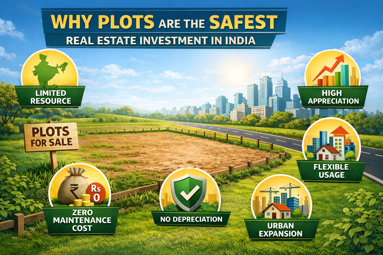 Why Plots are the Safest Real Estate Investment in India