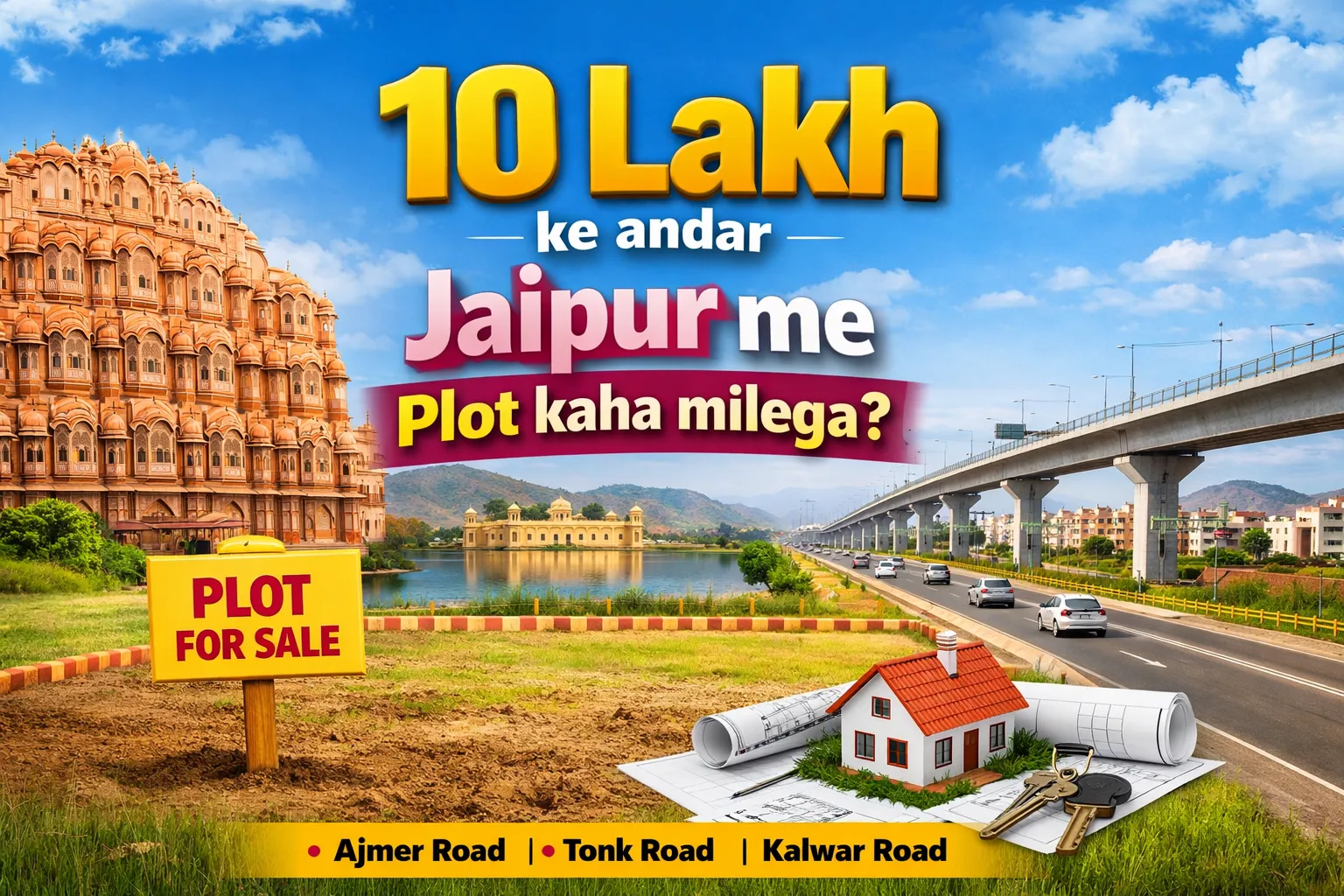 10 Lakh ke andar Jaipur me Plot kaha milega?